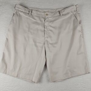 Nike Golf Dri Fit Comfort Mens Chino Flat‎ Front Shorts Solid Khaki Size 42